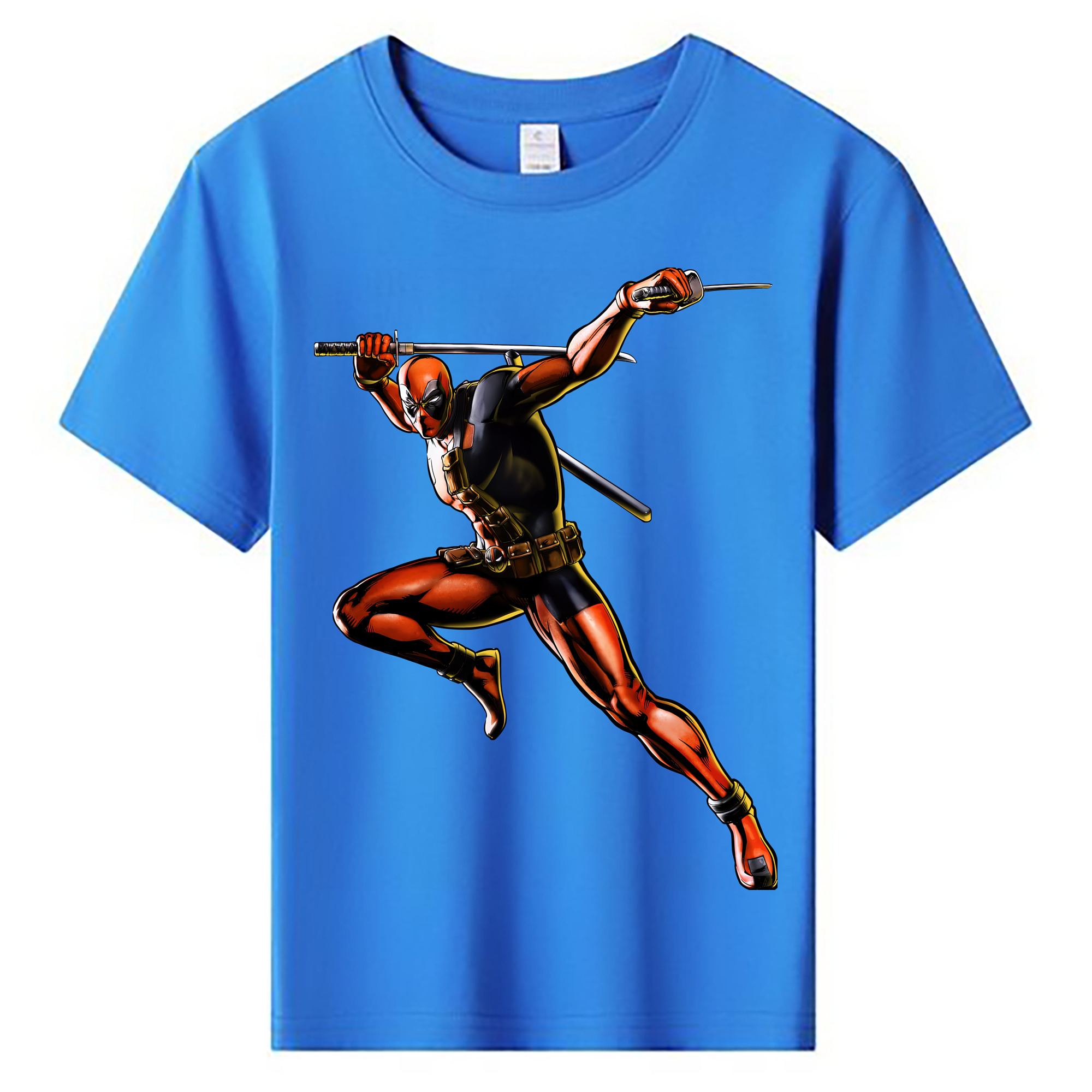 （画像用） Deadpool デッドプール 綿100％キッズTシャツ（フロントプリント）